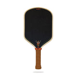 Bread & Butter Loco 16mm Hybrid pickleball paddle, front face — hybrid shape, Carbon–fiberglass–carbon hitting surface