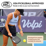 Close-up of the edge guard and bumper on the CRBN-1X Power Series pickleball paddle