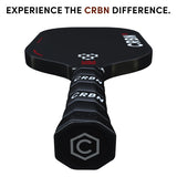 Handle of the CRBN-2X Square pickleball paddle — 4.75 in grip length, 4.25 in circumference