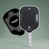 CRBN 2X TruFoam Genesis pickleball paddle, front face — widebody shape, Raw T700 carbon hitting surface