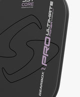 Gearbox Pro Power Elongated pickleball paddle, back face showing Gearbox branding