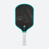 JOOLA Hyperion CFS 16 pickleball paddle, front face — elongated shape, Raw carbon friction hitting surface