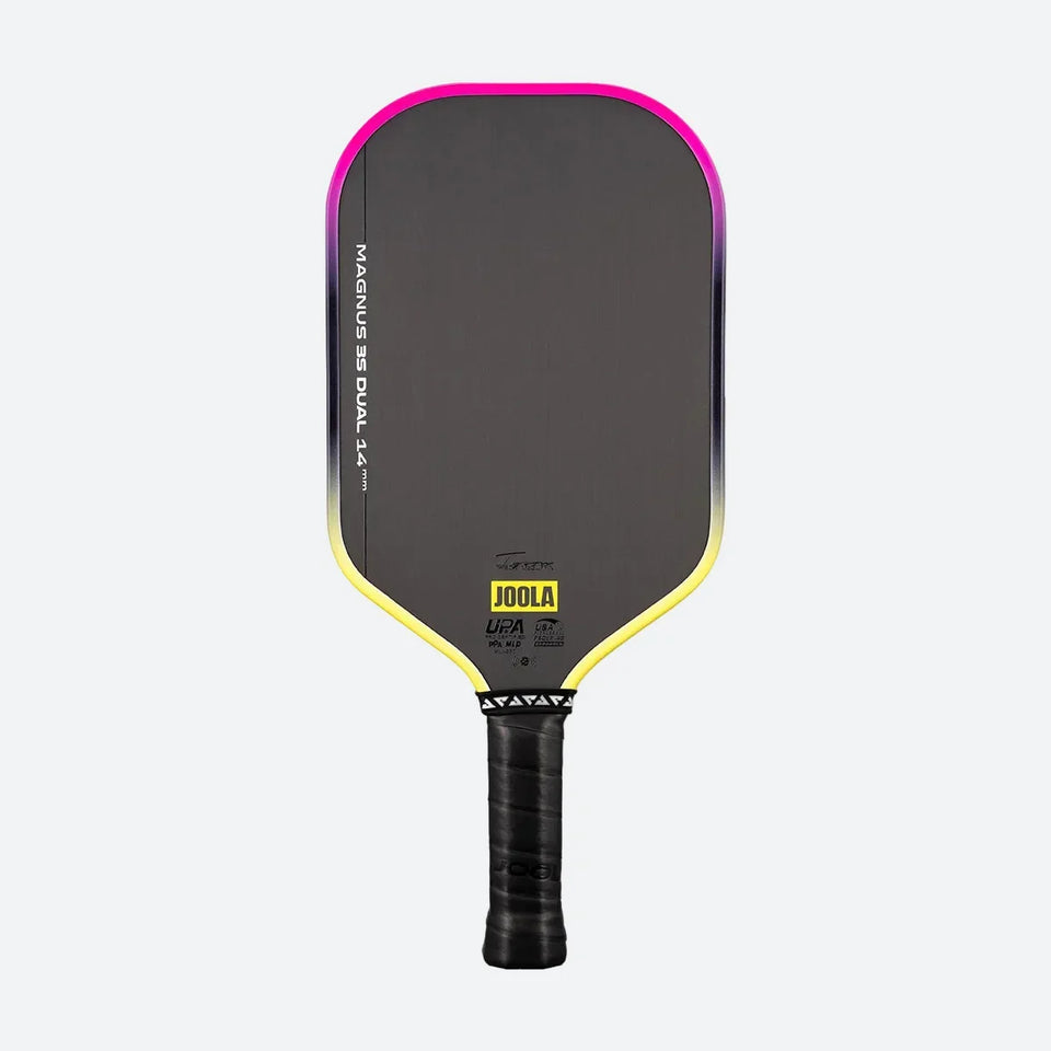 JOOLA Magnus 3S 16 pickleball paddle, front face — standard shape, Raw carbon friction hitting surface