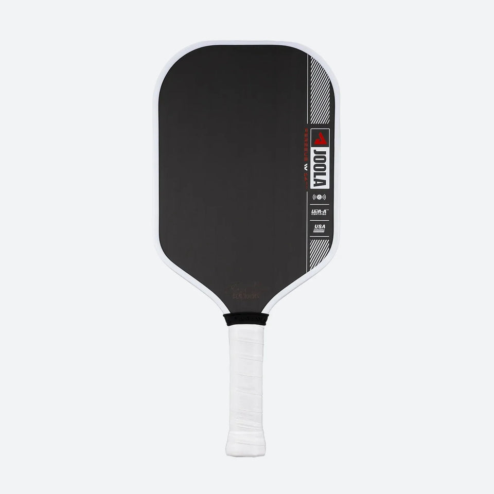 JOOLA Perseus 14 pickleball paddle, front face — elongated shape, Carbon Fiber hitting surface