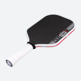Close-up of the edge guard and bumper on the JOOLA Perseus CFS 16 pickleball paddle