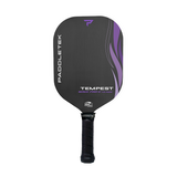 Paddletek Tempest Wave V3 pickleball paddle, front face — standard shape, Textured carbon hitting surface