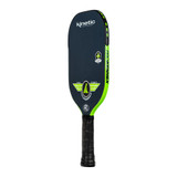 Close-up of the edge guard and bumper on the ProKennex Kinetic Pro Flight pickleball paddle