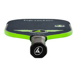 Handle of the ProKennex Kinetic Pro Flight pickleball paddle — 5 in grip length, 4 in circumference