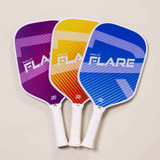 Rally Flare Graphite shown at scale — 16 in long by 7.8 in wide, 7.5 oz