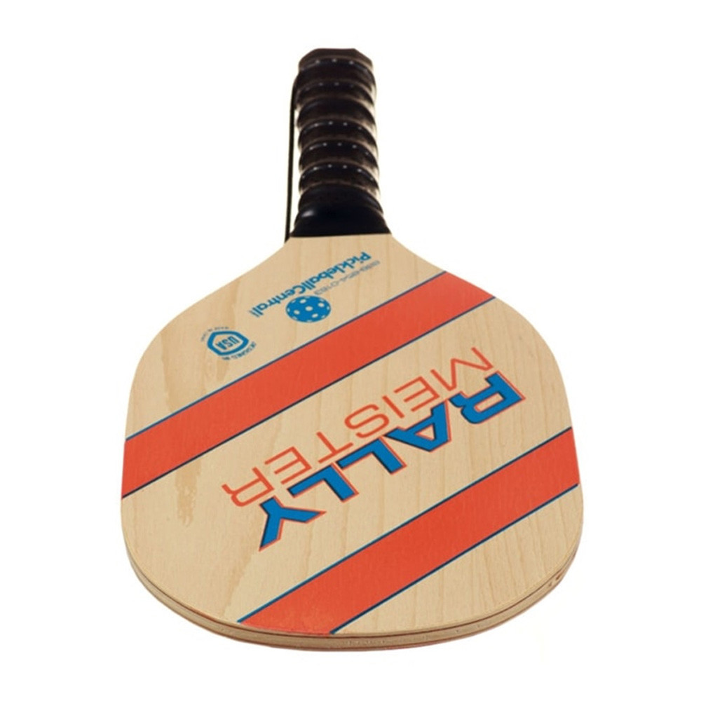 Handle of the Rally Meister Wood pickleball paddle — 5.25 in grip length, 4.25 in circumference