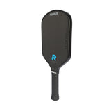 Ronbus Tenon pickleball paddle, front face — hybrid shape, Raw T700 carbon hitting surface