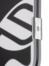 Close-up of the edge guard and bumper on the Selkirk OMNI 16 pickleball paddle
