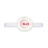 Six Zero Ruby pickleball paddle, back face showing Six Zero branding