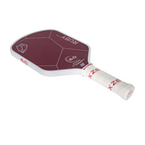 Close-up of the edge guard and bumper on the Six Zero Ruby pickleball paddle